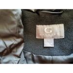 Gallery  Black Hooded Winter Coat Wool Blend Quilted Bib Women's Size Small (S) Photo 6