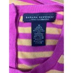 Banana Republic Silk Cashmere Striped 3/4 Sleeve Sweater Top Women's M Photo 3