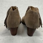 Vionic  Suede‎ Fringe Ankle Booties Western Accents Taupe Brown Women's Size 9 Photo 6