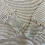 Free People  Marlie Ribbed Pullover Sweater Collared Polo Oversized Dusty Pink Photo 9