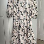 NWT Bel Kazan Lucy Dandelion Short Sleeve Drews Ivory Pockets Black Photo 0