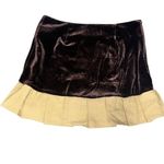 zemeta velvet rose mini skirt Brown Size L Photo 2