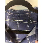 Lands' End Women's Plaid Dress Size XL Blue Academia cozy Cabincore Photo 1