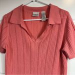 Villager Vintage  A Liz Claiborne Company Knit Collard Pullover Blouse Size Large Photo 1