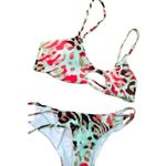 Tinibikini Tinibibikini swimwear size small multicolor leopard print cheeky sexy bikini set Photo 6