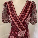 Notte Marchesa Floral Print Chiffon Midi Wrap Dress Photo 8