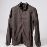 Marmot Womens Full-Zip Gray Jacket With Pink Accents Size L Fleece Lined Nylon/P Photo 0