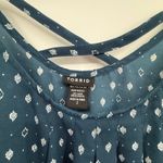 Torrid  Size 2 Plus Navy Printed Strappy Cami Tank Top Adjustable Straps Photo 1