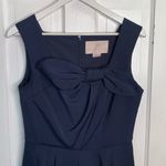 Gal Meets Glam Zoe Bow Fit and Flare Navy Blue Dress W-872 Sz 8 Photo 4