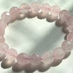 New Pink Rose Quartz Libra Scorpio October Stretch Bracelet Photo 8