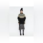 ZARA Knit Oversized Jacquard Sweater Photo 4