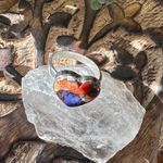 Heart New Spiny Oyster Purple Turquoise Sterling Silver Ring Size 9 Orange Photo 7