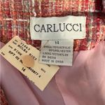 NWT Vintage Carlucci Pink Tweed Fully Lined Pea Coat Sz 14 Photo 7