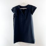 Vineyard Vines Performance Short Cap Sleeve Margo Harbor Shirtdress Black Large Photo 1