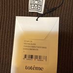 TOTÊME Ribbed Curved Compact Knit Midi Dress size S Photo 9