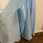 Faviana  Blue Ruffle Skirt Gown Size 16 US $328 Photo 3