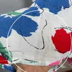 RIXO Target Collab Dress Floral Mock Neck Cascade Ruffle White Colorful Size 8 Photo 11