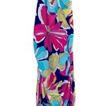 Trina Turk  TROPICAL PINK GREEN YELLOW FLORAL PRINT SLEEVELESS BODYCON DRESS S Photo 0
