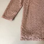 Rose + Olive Lace Dusty Rose Top Tunic Women's Size Small Pink Photo 2