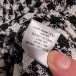 HYFVE Black White Houndstooth Tweed Jacket Pearl Buttons Preppy M Quiet Luxury Photo 10