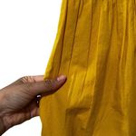 Madewell Tiered Ruffled Cotton Mustard Yellow Mini Dress Sz XS Photo 4