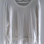 Chrldr Shirt Womens Large White Long Sleeve Capsule Minimalist Luxury Sporty Photo 0