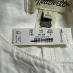 Madewell Women's Denim High Crewneck Button Front Jean Vest White 8 New Photo 8