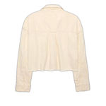 American Eagle  AE Cropped Denim Plus Size Button-Up Shirt Photo 5