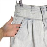 We The Free NWOT People Light Acid Wash Sidecar Denim Mini Skirt Photo 2