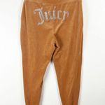 Juicy Couture High Rise Graphic Bedazzled Side Pockets Joggers, Size Large Photo 0
