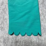 AQUA  Womens Green Scalloped Hem High Waist Leggings Size S Reticket Photo 6