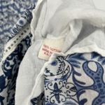 Solitaire  Boho Maxi High Low Skirt Blue White Crochet Mixed Print Pull On Size S Photo 8