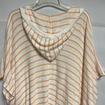 Moth Anthropologie Striped Beachy Bohemian Hooded Poncho Size XS/S White Photo 7