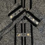 White House | Black Market Women's Metallic Silver Military Style Sweater size L Photo 14