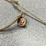 Pura Vida  Minimalist Rose Gold Tone Bracelet Mountain Charm Cord Adjustable Photo 4