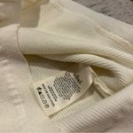 Wilfred  by Aritzia Cream Sweetheart Neckline Longsleeve Top Ribbed Size Medium Photo 5