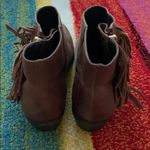Anthropologie  Klub Nico Brown Leather Fringe Boots Photo 3