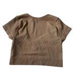 Aerie Beige Stretch Real Soft Crop Tank Top Women Size Medium NWT | 20-2 Photo 1