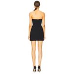 Amanda Uprichard  Rhodes Dress in Black & Ivory X-Large Womens Strapless Mini Photo 1
