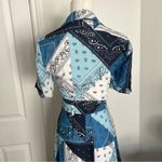 STAUD Giorgiana Tie Front Cutout Midi Dress Photo 4