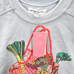 Grayson Threads  Crop Blue Eat Good Feel Good Graphic Sweatshirt Extra Small XS Photo 2