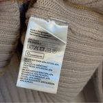 H&M Ribbed Mockneck Cropped Beige Thick Sweater Women’s Size Medium Photo 5