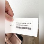 Alexis Black Nude Crochet Lace Wide Leg Palazzo Dress Pants Size M Photo 2