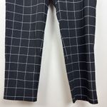 Zac & Rachel Dress Pants Womens 12 Black Windowpane Pull On Ankle Stretch Office Photo 2
