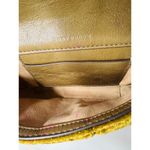 Tory Burch Gold Velvet Clutch Flap Closure Attached Strap Mini Bag Photo 11