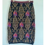 Vintage Anne Pinkerton Knit Sweater Pencil Skirt Boho Chic Artsy Eclectic SZ S Black Photo 1