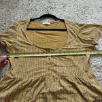 Known Supply Women’s LEONORA TOP STRIPE Flutter Sleeve Top 100% Organic Cotton Size M Photo 6