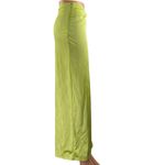 superdown Green Silk Satin High Waisted Side Slit Pencil Slip Maxi Skirt Size XS Photo 3