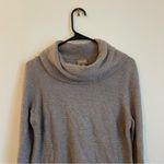 Chico's  Sz 1 M Cashmere Blend Sweater Quiet Luxury Brown Cozy S Minimalist Photo 1