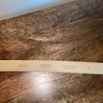 Vintage Accessories by Pearl Womens L Leather Belt Cream Made in USA Career Chic Size L Photo 3